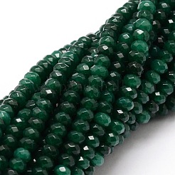 Dyed Natural Malaysia Jade Rondelle Beads Strands&nbsp;G-E316-2x4mm-05