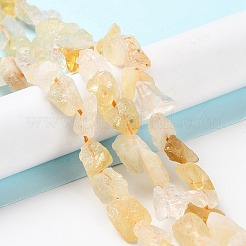 Raw Rough Heated Natural Citrine Beads Strands&nbsp;G-B065-C11