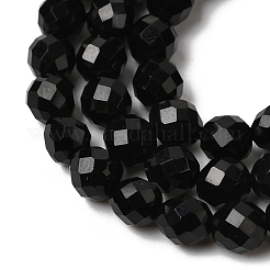 Dyed & Heated Natural Black Onyx Beads Strands&nbsp;G-K376-F19-01