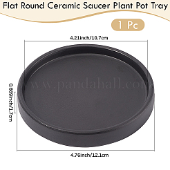 1Pc Flat Round Ceramic Jewelry Display Trays&nbsp;AJEW-BBC0002-49B