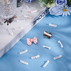 200Pcs Adhesive Plastic Back Bar Pins Brooch Findings&nbsp;FIND-PH0038-33
