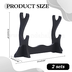 2-Tier MDF Board Sword Display Rack&nbsp;ODIS-WH0043-257A