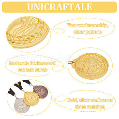 3Pcs 3 Colors Alloy Award Swimming Medal&nbsp;AJEW-FG0003-36