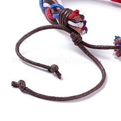 Leather Cord Bracelets Set for Men Women&nbsp;LS-BJEW-C005-02B