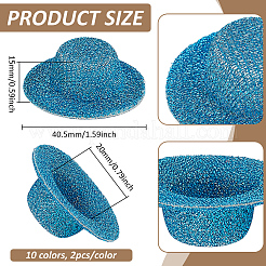 20Pcs 10 Colors EVA Round Fascinator Hat Base&nbsp;DIY-BC0015-78