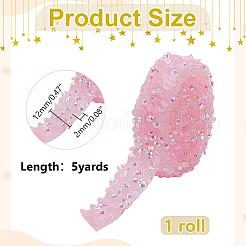 Glitter Resin Hotfix Rhinestone&nbsp;DIY-WH0622-417B