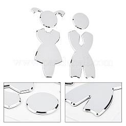 ABS Boy & Girl Bathroom Sign Stickers&nbsp;DIY-WH0183-18