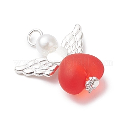 Acrylic Beads and ABS Plastic Imitation Pearl Round Pendants&nbsp;PALLOY-JF04692