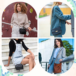 4Pcs 4 Colors PU Leather Alloy Purse Chains&nbsp;FIND-AR0005-99G