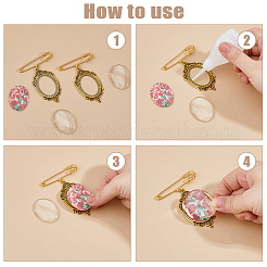 4Pcs Iron Brooch&nbsp;JEWB-FH00032