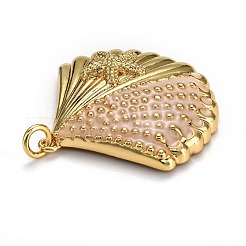 Brass Enamel Pendants&nbsp;KK-B029-13G