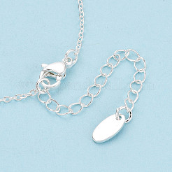 Brass Cable Chain Necklaces for Women Men&nbsp;KK-B129-30S