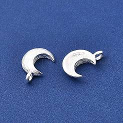 925 Sterling Silver Textured Moon Charms&nbsp;STER-K188-09B-S