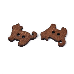 Cat Shape Wood Buttons&nbsp;BUTT-T013-13A
