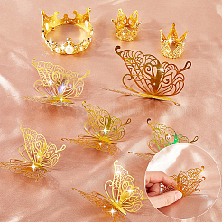 Alloy Rhinestones Crown Cake Decoration&nbsp;DIY-SP0003-25G