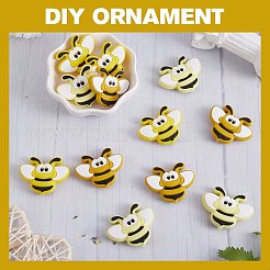 12Pcs 3 Colors Bees Silicone Focal Beads&nbsp;JX658A