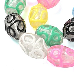 Handmade Silver Foil Glass Beads&nbsp;LAMP-K039-38