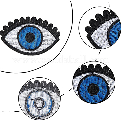 30Pcs Evil Eye Computerized Embroidery Cloth Iron on Patches&nbsp;PATC-GF0001-69