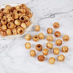 Pine Natural Wood Beads&nbsp;WOOD-OC0001-21