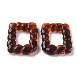 Transparent  Resin Pendants&nbsp;CRES-S360-05-B04