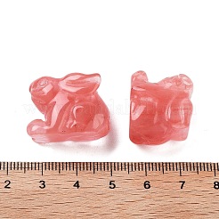 Cherry Quartz Glass Carved Figurines&nbsp;DJEW-L023-E01
