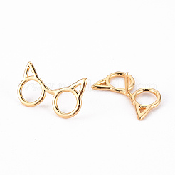 Brass Stud Earring Findings&nbsp;KK-Q766-015-NF