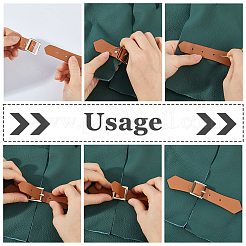 8 Sets PU Leather Sew on Toggle Buckles&nbsp;AJEW-HS0001-54D