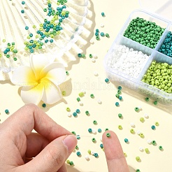 72G 4 Styles Glass Seed Beads&nbsp;SEED-YW0002-77C