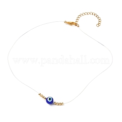 Evil Eye Beads Glass Seed Beaded Necklaces Sets&nbsp;NJEW-JN03722-01