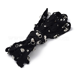 Cotton & Iron Clasps Elastic Straps&nbsp;DIY-XCP0002-67
