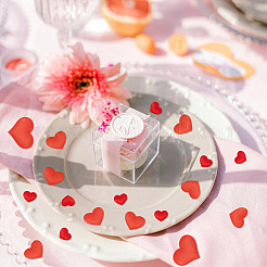 300Pcs 3 Styles Polyester Sponge Heart Confetti&nbsp;DIY-TA0012-61