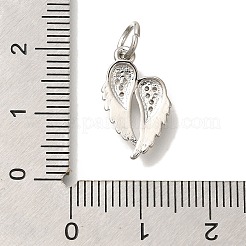 Brass Micro Pave Cubic Zirconia Pendants&nbsp;KK-Q001-06P