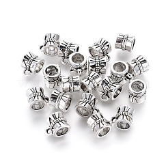 Tibetan Style Alloy Tube Bails&nbsp;X-TIBE-30047-AS-RS