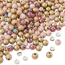 100Pcs 2 Colors Spray Painted Acrylic Beads&nbsp;ACRP-TA0001-04