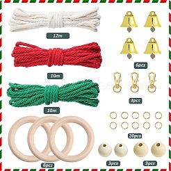 Christmas Theme DIY Cotton Threads Pendant Decoration Making Kits&nbsp;DIY-SC0028-31