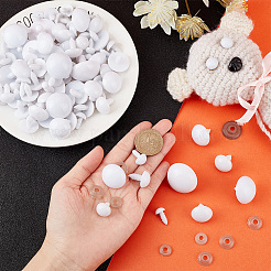 136 Sets 10 Styles Plastic Safety Eyes&nbsp;DIY-PH0017-94