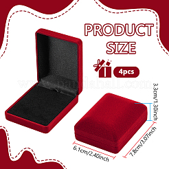 Velvet Brooches Package Boxes&nbsp;CON-WH0086-234A