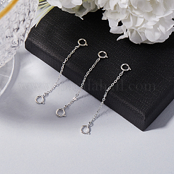 3Pcs Sterling Silver Chain Extender&nbsp;STER-BBC0006-76S