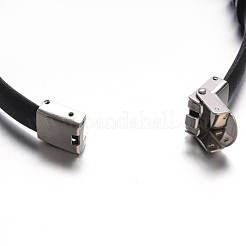 Jewelry Black Color PU Leather Cord Bracelets&nbsp;BJEW-G467-16