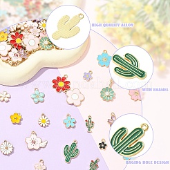 100Pcs 20 Styles Alloy Enamel Charms&nbsp;ENAM-YW0006-76