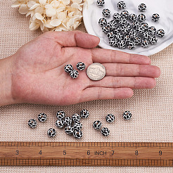 Printed Natural Wooden Beads&nbsp;WOOD-TA0001-57