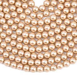 Eco-Friendly Dyed  Glass Pearl Round Beads Strands&nbsp;HY-A002-8mm-RB064