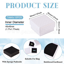 Rhombus Textured Cardboard Ring Gift Storage Boxes&nbsp;CON-TAC0001-07A