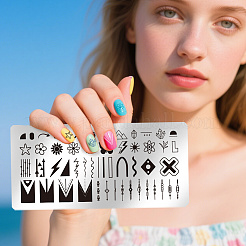 Stainless Steel DIY Nail Art Templates&nbsp;MRMJ-UN0001-016