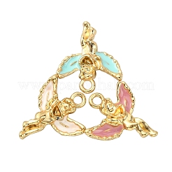 30Pcs 3 Colors Alloy Enamel Pendants&nbsp;ENAM-CJ0002-57