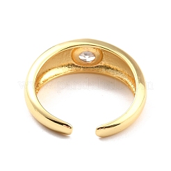 Clear Cubic Zirconia Solitaire Ring&nbsp;RJEW-C018-18G