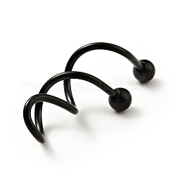 316 Stainless Steel Spiral Barbell&nbsp;AJEW-G042-02EB
