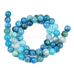 Natural Gemstone Hemimorphite Round Beads Strands&nbsp;G-L145-6mm-01