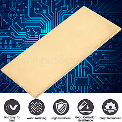 2Pcs Brass Sheet&nbsp;KK-SP0002-57C