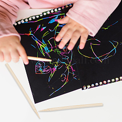 150Pcs Bamboo Scratch Coloring Pen&nbsp;TOOL-GO0001-04